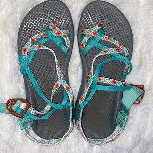 teal chacos